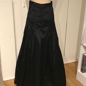 Eliza J, Formal Skirt, Navy Taffeta. Maxi.